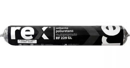 SILICONA TAPAGOTERA GRIS (PATE) POLIURETANO 600ML REX