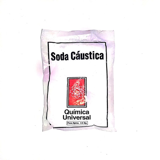 [023470] SODA CAUSTICA 1/2 KILO QUIM UNIV