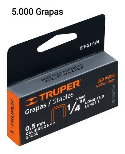 [030540] GRAMPA 6MM  1/4" TRUPER GRUESA