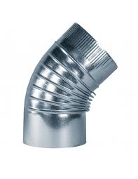 [049060] CODO GALVANIZADO 4" * 45° VENTILACION