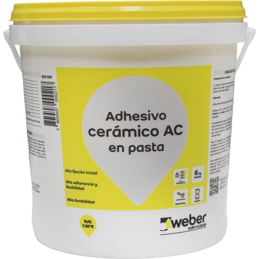 [028780] ADHESIVO AC GALON WEBER 6 KG