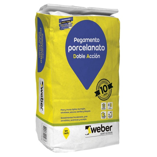 [055340] ADHESIVO PORCELANATO WEBER SACO 25 KG