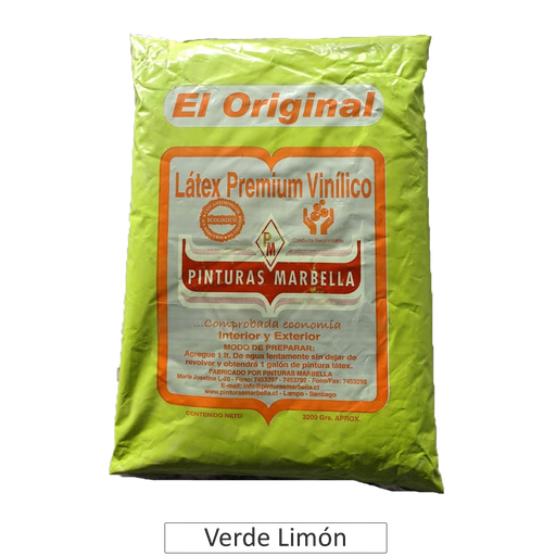 [059020] LATEX BOLSA VERDE LIMON