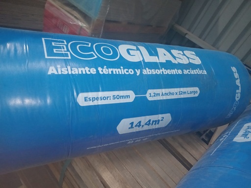 [063820] LANA DE VIDRIO 50MM 14.4 MTS² 1,2X12MTS (ECOGLASS)