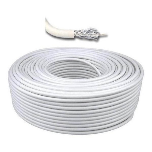 [010880] CABLE COAXIAL TV CABLE RG-59 BLANCO