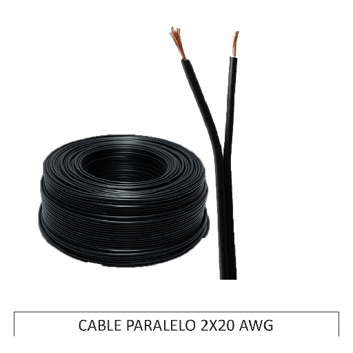 [013260] CABLE PARALELO 2X20 NEGRO