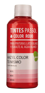 [069500] TINTE PASSOL ROJO BOT.250ML