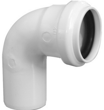 [020810] CODO PVC BLANCO 40MMX87 C/ANILLO INCORPORADO